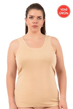 رکابی سایز بزرگ بژ زنانه سایز بزرگ ÖZKAN underwear - کد 894464073