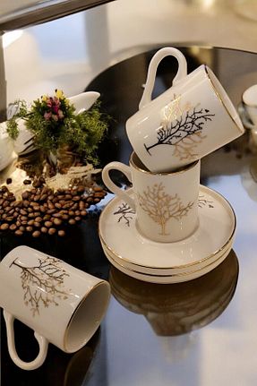 فنجان قهوه سفید 6 نفره HOMENFA - کد 869111787