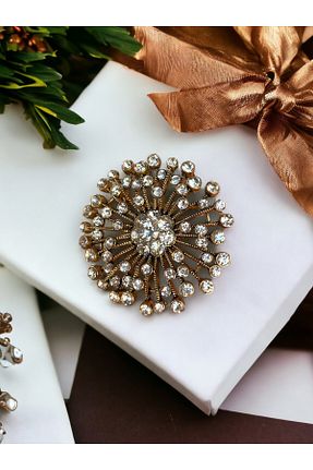 سنجاق سینه سفید زنانه فلزی FAYRA ACCESSORIES - کد 801800814