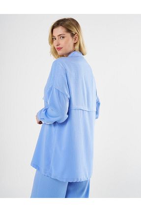سوئیشرت حجاب آبی زنانه بافتنی Kayra - کد 894762209