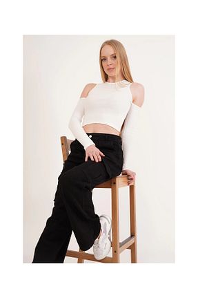 بلوز سفید زنانه ساده Denismoda - کد 921341519