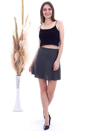 دامن خاکی زنانه پارچه Cotton Mood - کد 42378087
