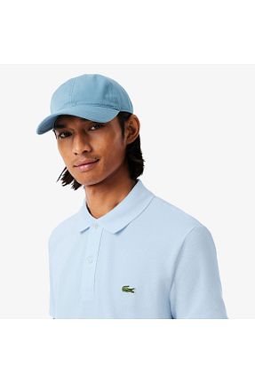 پولوشرت آبی مردانه پنبه ای Lacoste - کد 3069330