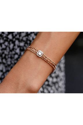 دستبند الماس سفید 0,21 - 0,50 Safir Kuyumculuk - کد 87518677