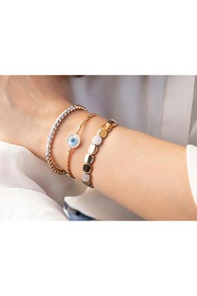 دستبند الماس سفید 0,51 - 0,75 Safir Kuyumculuk - کد 865509600