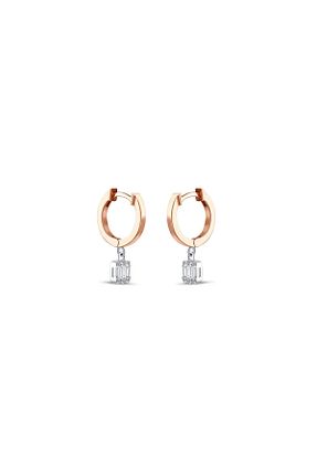 گوشواره الماس زرد فانتزی Safir Kuyumculuk - کد 810552220