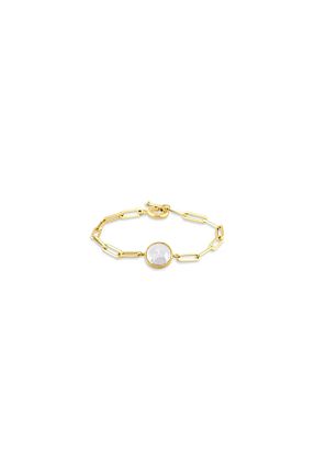 دستبند طلا زرد زنانه 14 عیار Safir Kuyumculuk - کد 775536928