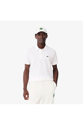 پولوشرت سفید مردانه پنبه ای Lacoste - کد 3070082