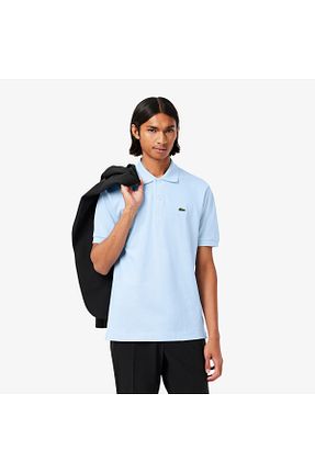 پولوشرت آبی مردانه پنبه ای Lacoste - کد 3070069