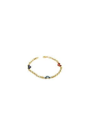 دستبند طلا زرد بچه گانه 14 عیار Safir Kuyumculuk - کد 35180659