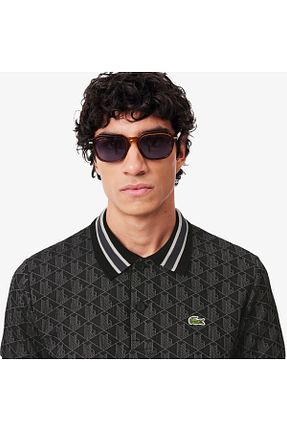 پولوشرت مشکی مردانه مخلوط پلی استر Lacoste - کد 866698848