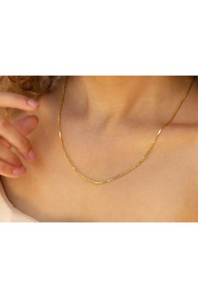 گردنبند طلا زرد زنانه 14 عیار Safir Kuyumculuk - کد 38275576