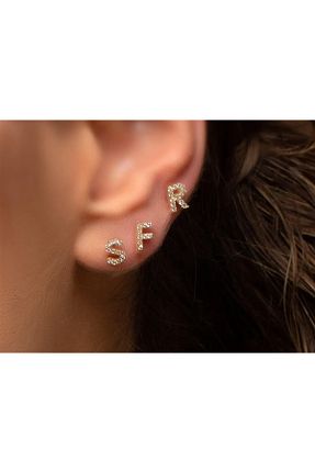 گوشواره طلا زرد زنانه 14 عیار Safir Kuyumculuk - کد 847264188