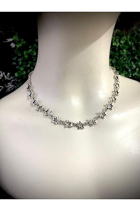 گردنبند جواهر زنانه روکش نقره oldskoolbutik - کد 707215476