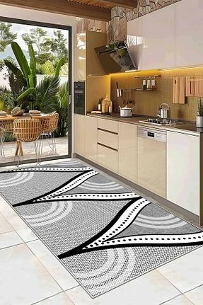 فرش آشپزخانه طوسی پلی استر df home - کد 894896824