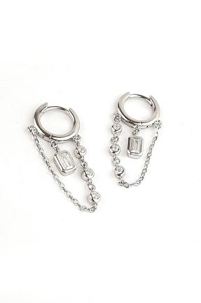 گوشواره نقره زنانه 925 عیار OSESHOP - کد 896491384