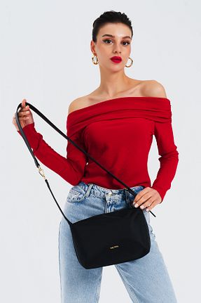 کیف پستچی مشکی زنانه چرم مصنوعی Nautica - کد 894897606