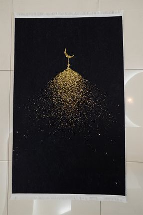 سجاده مشکی پلی استر DEKOMOD - کد 894807245