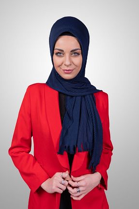 شال سرمه ای زنانه پنبه ای Şalcenneti.com - کد 894862077