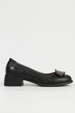 کفش پاشنه بلند کلاسیک مشکی زنانه چرم لاکی Pierre Cardin - کد 894891518