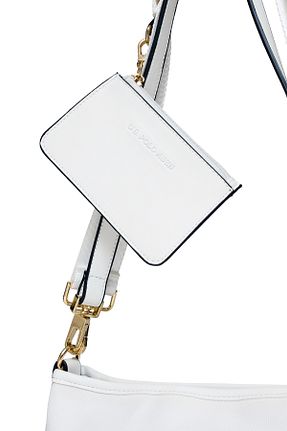 کیف دوشی سفید زنانه چرم مصنوعی U.S. Polo Assn. - کد 894902133