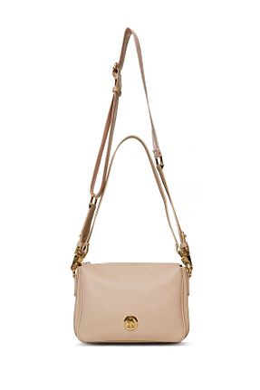 کیف پستچی بژ زنانه چرم مصنوعی U.S. Polo Assn. - کد 894881434