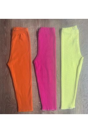 ساق شلواری زرد بچه گانه بافت Fun - کد 896543285