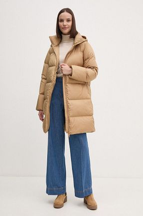 کاپشن بژ زنانه رگولار Tommy Hilfiger - کد 896488627