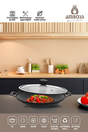 ماهیتابه مشکی قابل استفاده در فر Amboss - کد 894822793