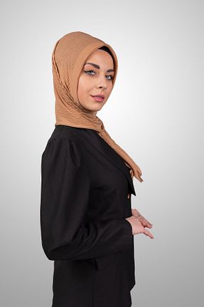 شال قهوه ای زنانه پنبه ای Şalcenneti.com - کد 894897480