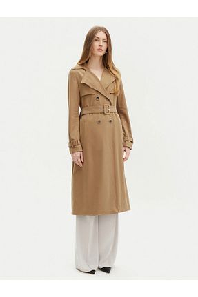 ترنچکت قهوه ای زنانه پلی استر Guess - کد 896772548