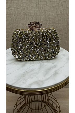کیف دستی طلائی زنانه چرم مصنوعی Levidor - کد 835670660