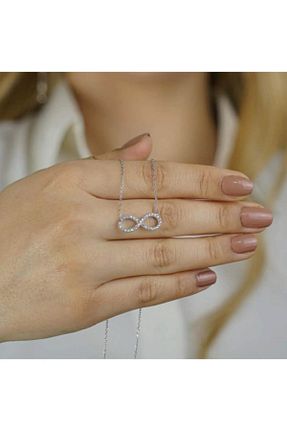 گردنبند نقره طوسی زنانه 925 عیار MODA925 - کد 894981475
