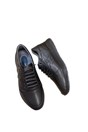 کفش اسنیکر مشکی مردانه چرم اصل Greyybull Shoes - کد 894972947