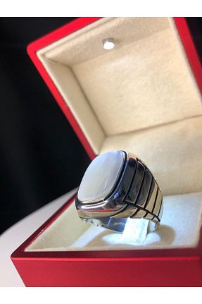 انگشتر نقره سفید مردانه 925 عیار vogutima jewelery&silver by timuçin mavili - کد 740240569