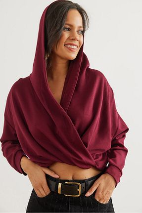 بلوز زرشکی زنانه ساده Olalook - کد 894788241