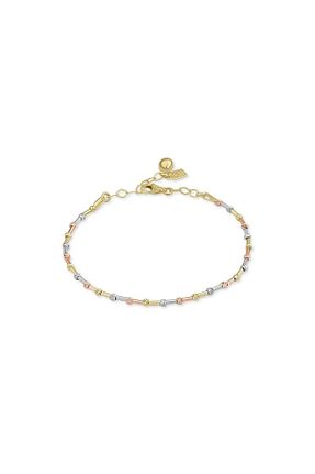 دستبند طلا سفید زنانه 14 عیار Ema Jewellery - کد 817607878