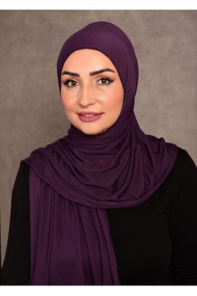 شال بنفش زنانه ویسکون Şalcenneti.com - کد 894888350