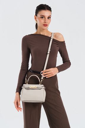 کیف پستچی طوسی زنانه چرم مصنوعی Nautica - کد 894896614
