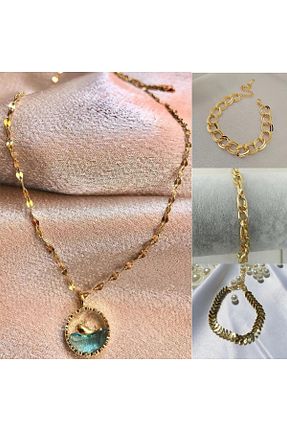 گردنبند استیل ( فولاد ) زرد استیل (فولاد) Meyras Touch - کد 894880864