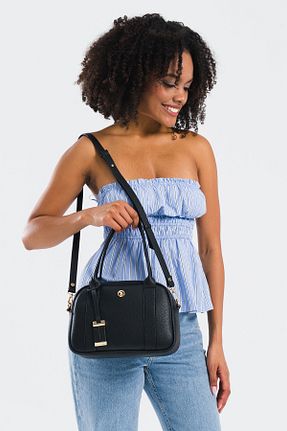 کیف پستچی مشکی زنانه چرم مصنوعی U.S. Polo Assn. - کد 894902271