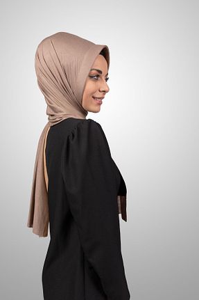 شال قهوه ای زنانه ویسکون Şalcenneti.com - کد 894899866