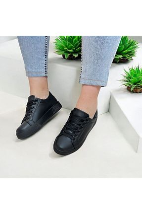 کفش اسنیکر مشکی زنانه بند دار Gold Step - کد 894880708