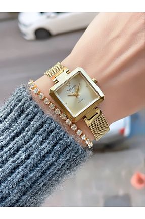 ساعت مچی زرد زنانه استل (فولاد) Ferrucci - کد 894903964