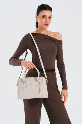 کیف پستچی طوسی زنانه چرم مصنوعی Nautica - کد 894896649
