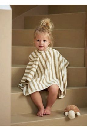 حوله پالتوئی نوزاد و کودک خاکی بچه گانه پنبه ای GÜRPAMUK HOME & BABY - کد 896493428