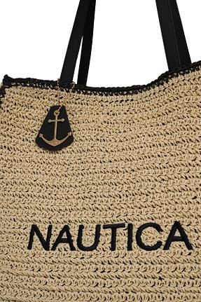 کیف ساحلی بژ زنانه حصیر Nautica - کد 896494531