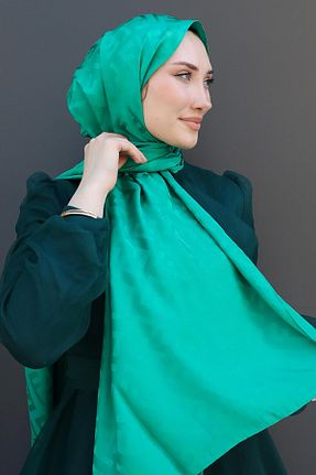 شال آبی زنانه پنبه ای GİYZAMİLA - کد 931157292