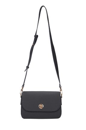 کیف پستچی مشکی زنانه چرم مصنوعی U.S. Polo Assn. - کد 898082349