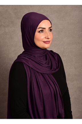 شال بنفش زنانه ویسکون Şalcenneti.com - کد 894888350